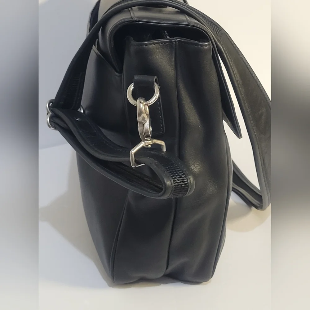 Coach Black Leather Men's Briefcase